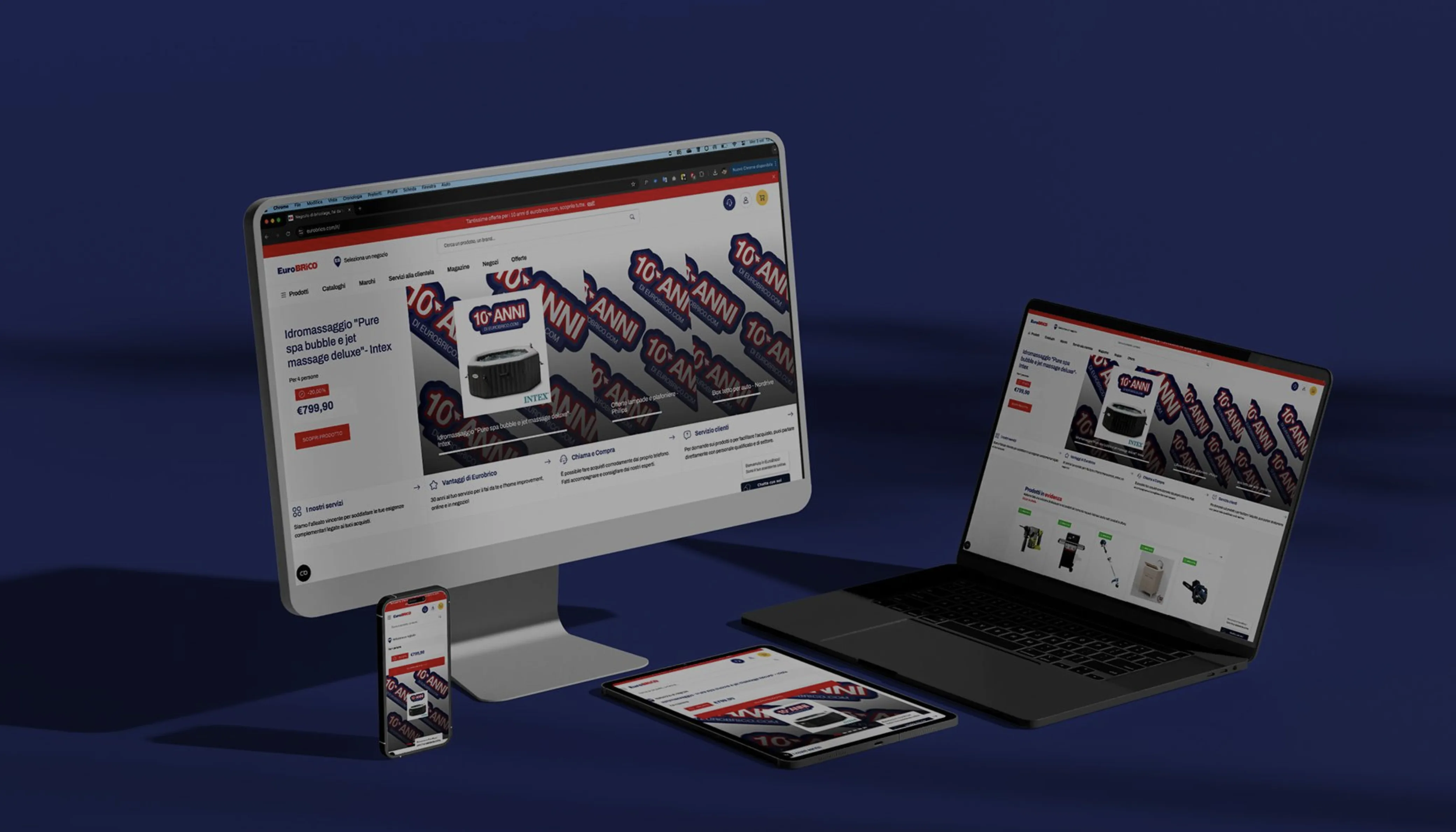 EUROBrico - Sviluppo portale e-commerce