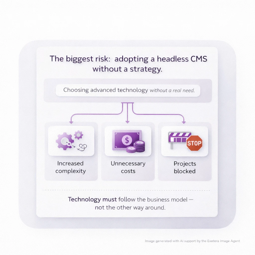 Qual è il rischio più grande nell'adottare un Headless CMS