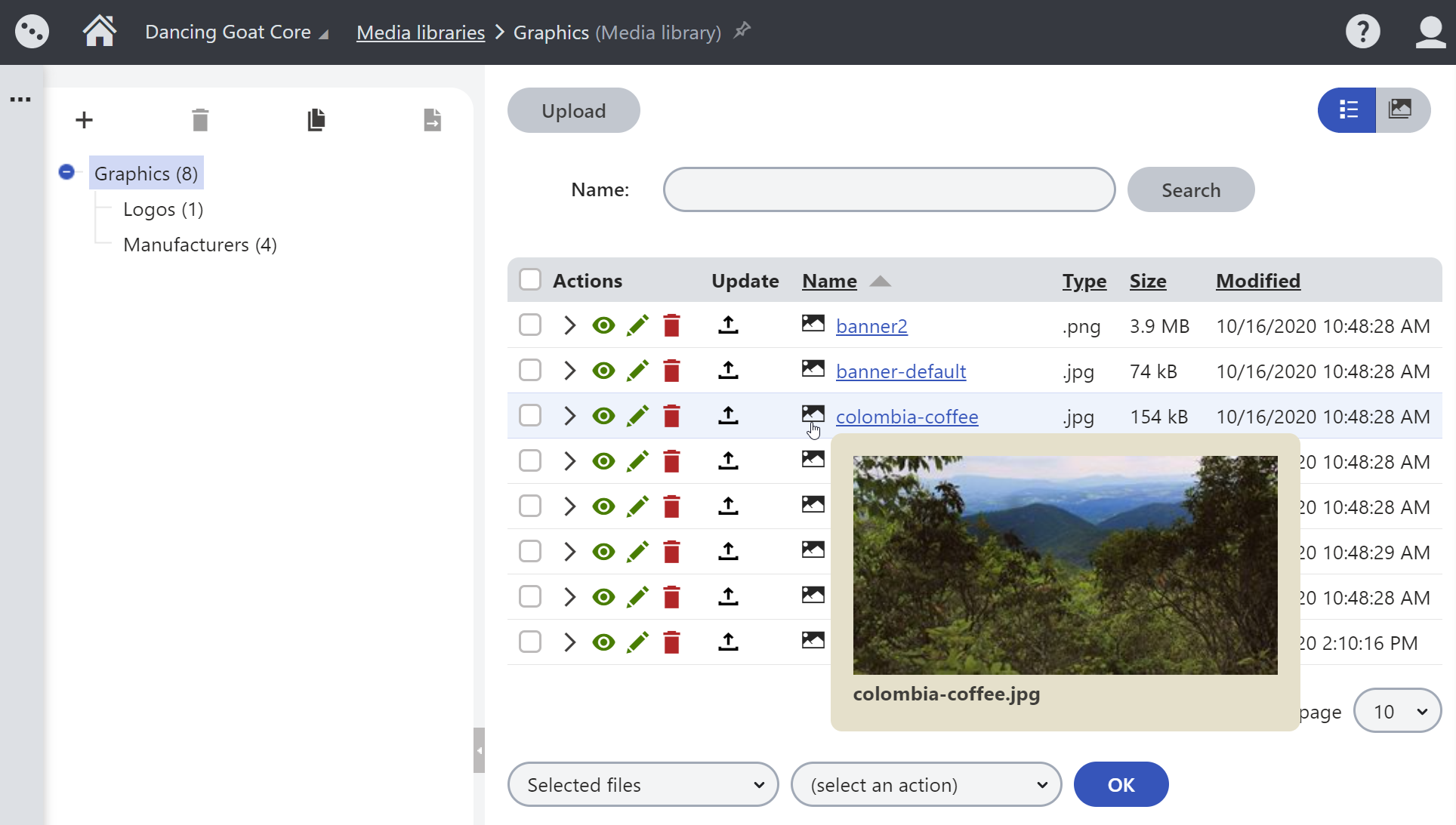 media-libraries-preview-files.png XTR K13 Lavorare con i file Modificare le immagini
