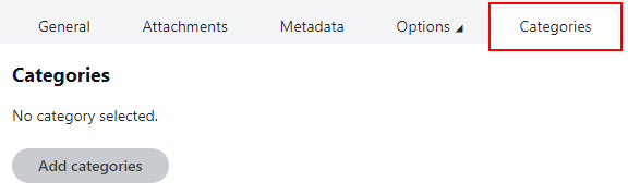 XTR K13 Categorie di pagina