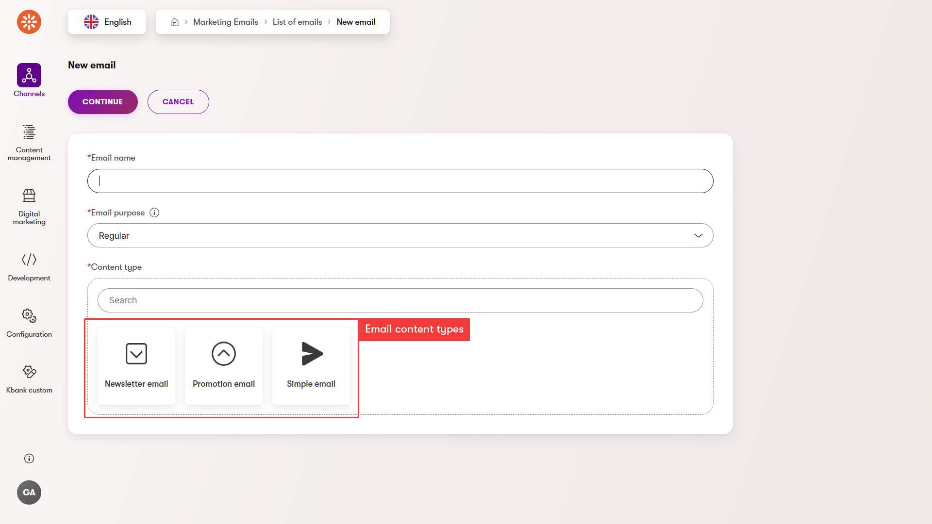 XTR XbyK 2. Tipi di contenuto email: struttura che contiene ogni messaggio