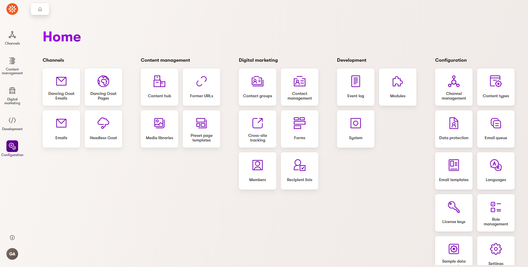 XTR XbyK Nozioni di base dell’interfaccia di amministrazione Accedere all’amministrazione
