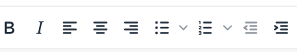 Umbraco Lavorare con il Rich Text Editor Formattazione del testo Pulsanti