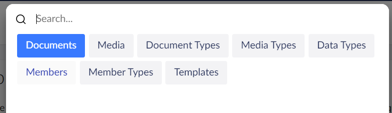 Umbraco Ricerca in Umbraco