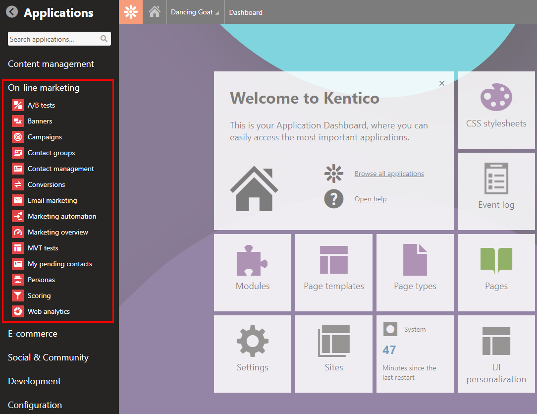 XTR K13 Familiarizzare con le applicazioni di marketing online
