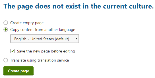 XTR K13 Creazione di versioni multilingue delle pagine Versione