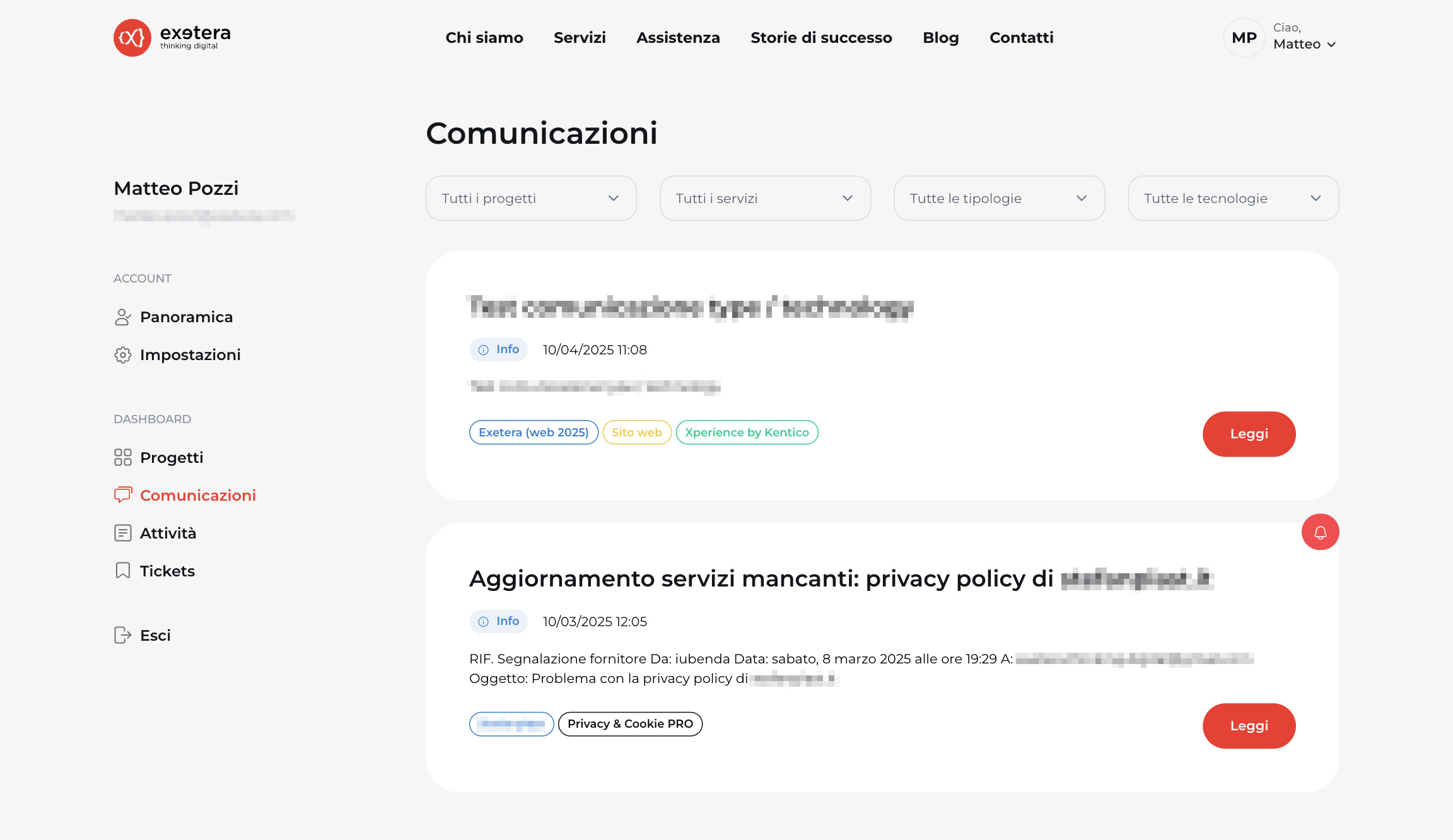Doc Area Clienti Comunicazioni