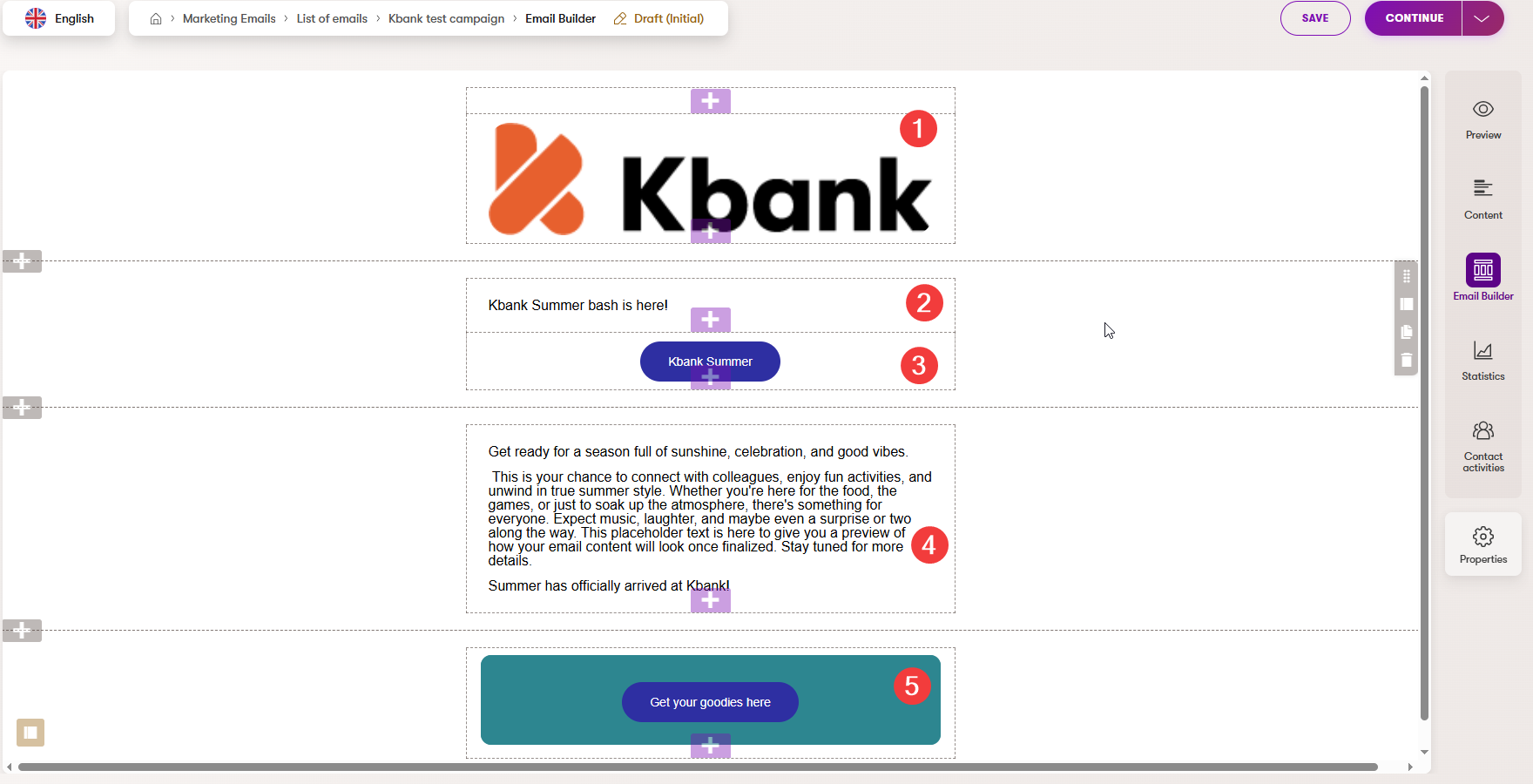 XTR XbyK Componenti di Email Builder Widget