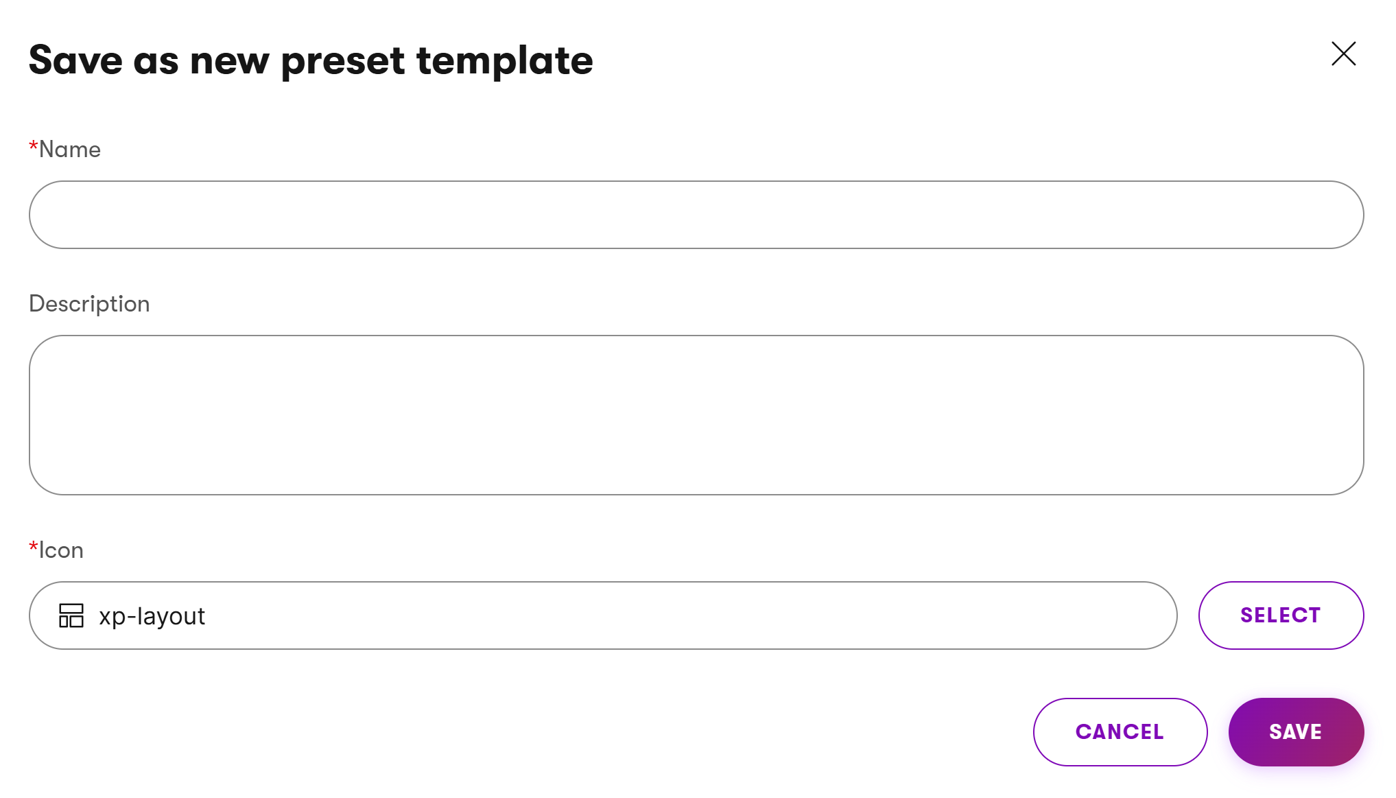 Xperience Template dell’Email Builder Salvare email come template email predefiniti Icona