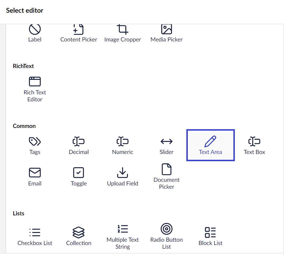 Umbraco Backoffice Property Editor