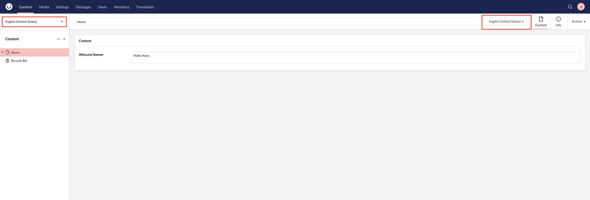 Umbraco Lingue Lavorare con le varianti linguistiche nei contenuti