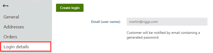XTR K13 Creazione dell’account utente di un cliente Dettagli del login