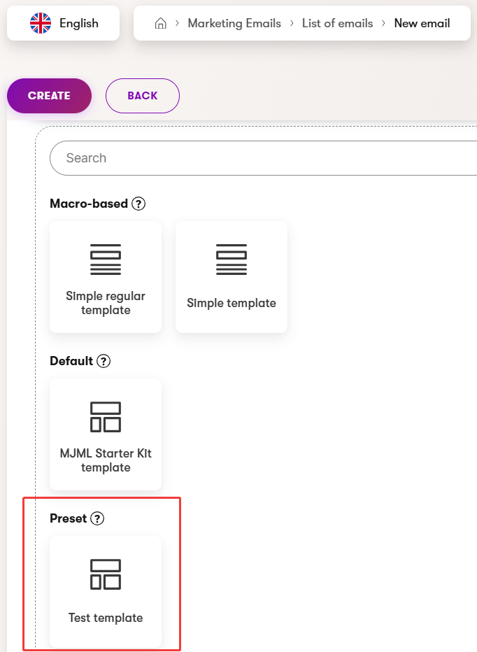 XTR XbyK Componenti di Email Builder Template